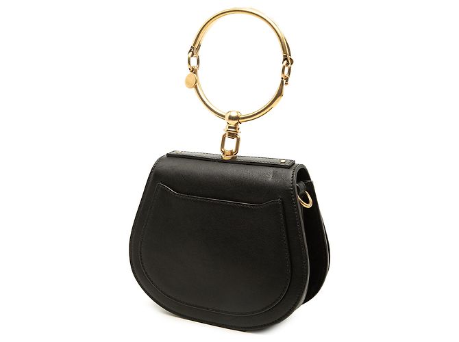 Borsa Nile Bracelet Chloé in pelle nera, piccola - vista 2