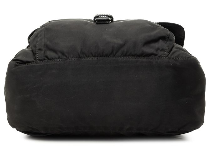 Bolsa Messenger Prada em Tessuto preta com fivela e zíper - vista 3