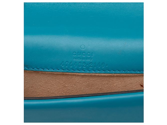 Gucci Mini Dionysus Crossbody in velluto blu - vista 5