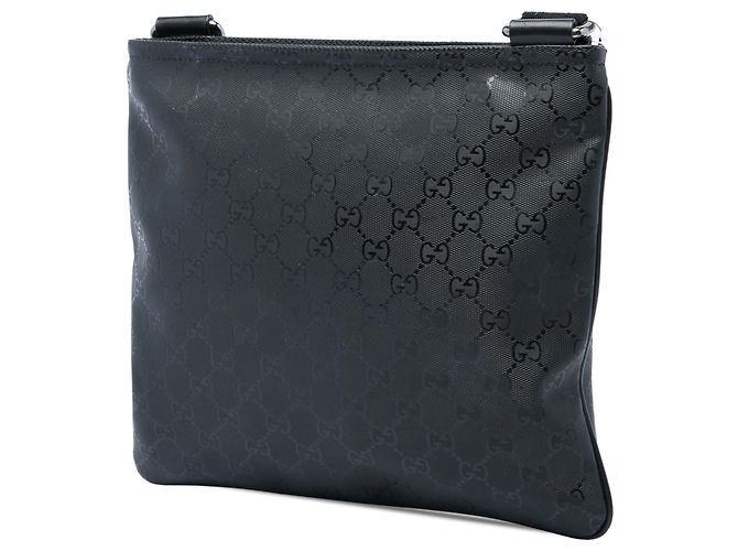Gucci Borsa a Tracolla Nera Stampa GG - vista 2