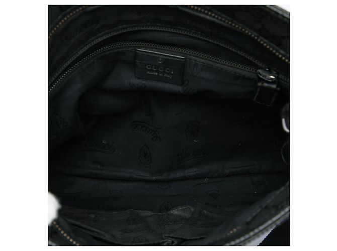 Gucci Borsa a Tracolla Nera Stampa GG - vista 4