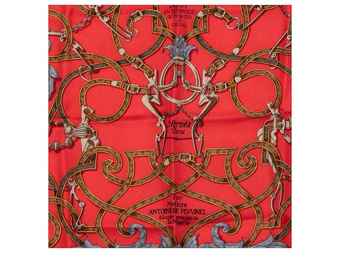 Foulard di seta Hermès Red L Instruction Du Roy - vista 2