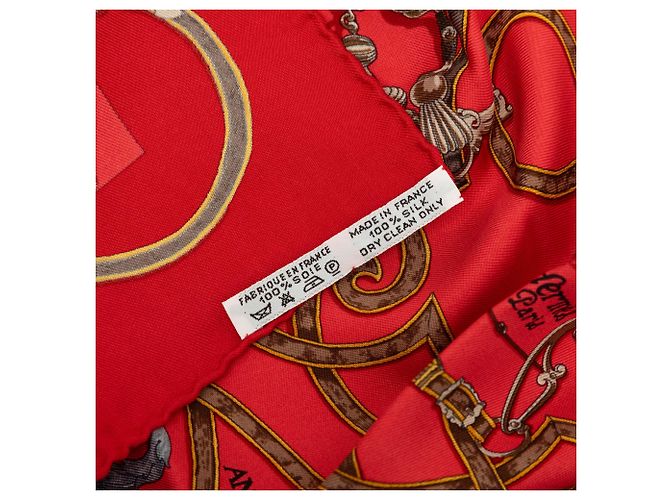 Foulard di seta Hermès Red L Instruction Du Roy - vista 8