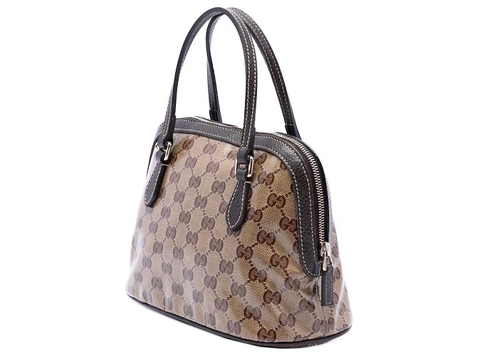 Borsa Satchel Mini GG Crystal Dome Gucci Beige - vista 2