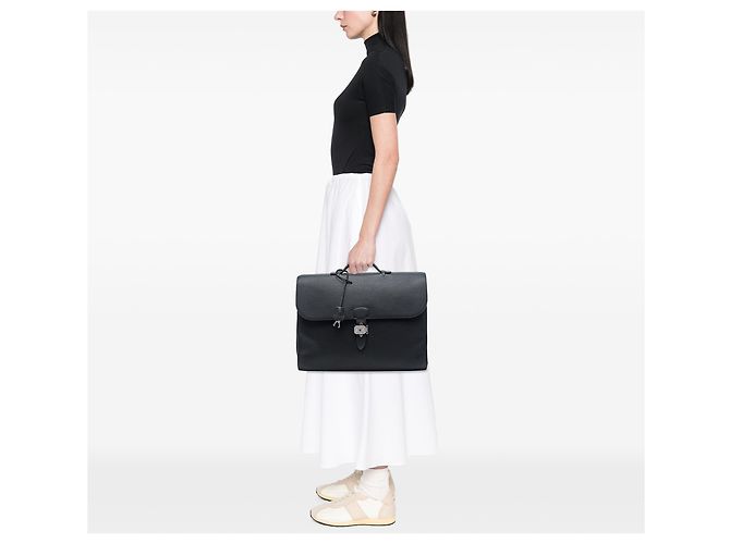 Sac à dépêches Hermès Black Togo Sac a Depeches 41 - vista 6