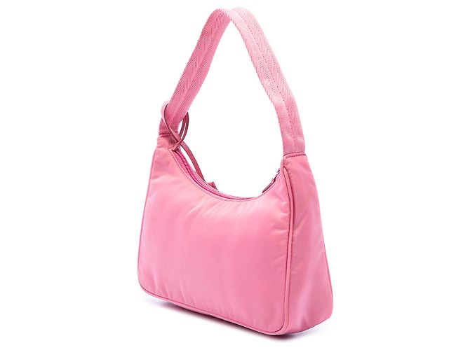 Re-Edition Prada Borsa a tracolla Mini Tessuto Re Edition 2000 Rosa - vista 2