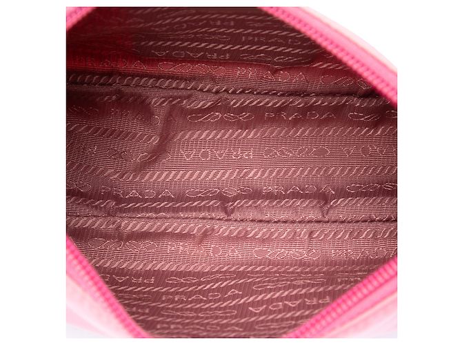 Re-Edition Prada Borsa a tracolla Mini Tessuto Re Edition 2000 Rosa - vista 4