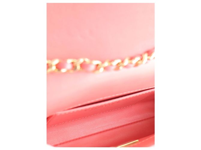 Chanel Pink Mini CC Quilted Lambskin Chain Flap - vista 4