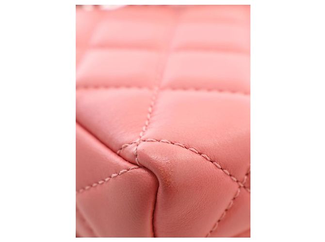 Chanel Pink Mini CC Quilted Lambskin Chain Flap - vista 8