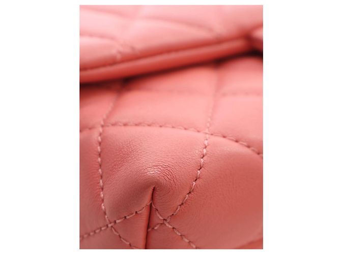 Chanel Pink Mini CC Quilted Lambskin Chain Flap - vista 9