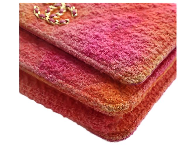 Chanel Pink Tweed Ombre 19 Wallet On Chain - vista 10