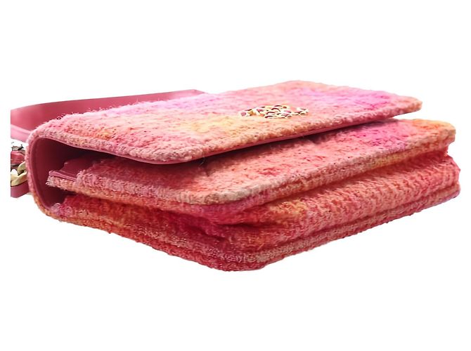 Chanel Pink Tweed Ombre 19 Wallet On Chain - vista 12