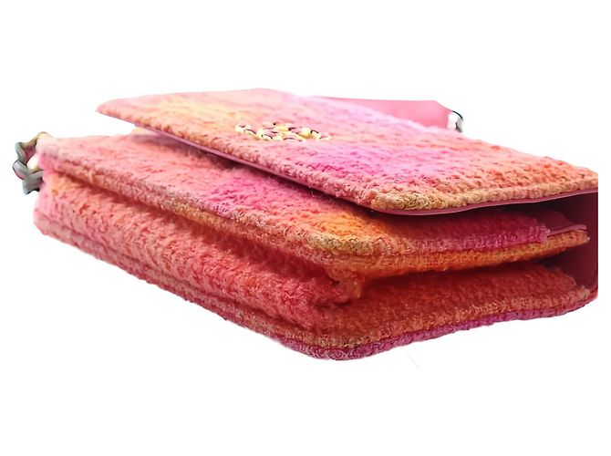 Chanel Pink Tweed Ombre 19 Wallet On Chain - vista 13