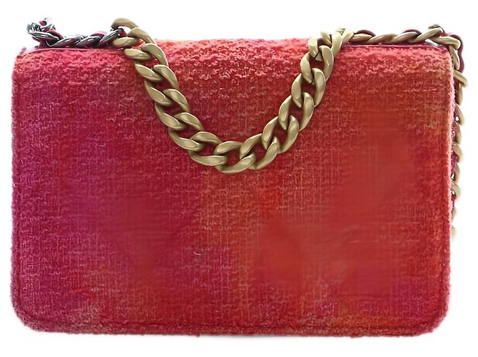 Chanel Pink Tweed Ombre 19 Wallet On Chain - vista 2