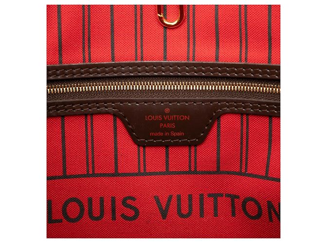 Louis Vuitton Brown Damier Ebene Neverfull MM - vista 5