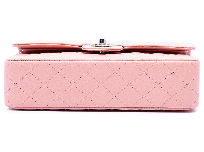 Chanel Pink Medium Classic Caviar Double Flap - vista 3