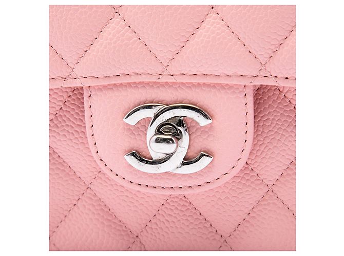 Chanel Pink Medium Classic Caviar Double Flap - vista 5
