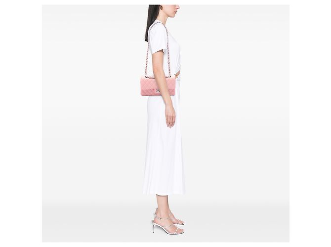 Chanel Pink Medium Classic Caviar Double Flap - vista 6