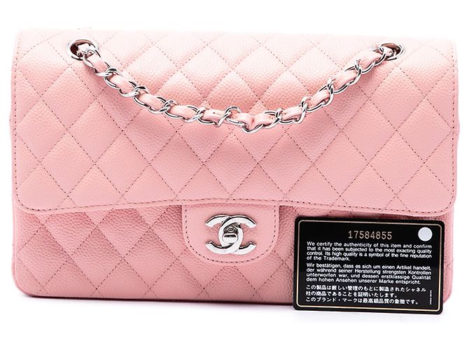 Chanel Pink Medium Classic Caviar Double Flap - vista 7