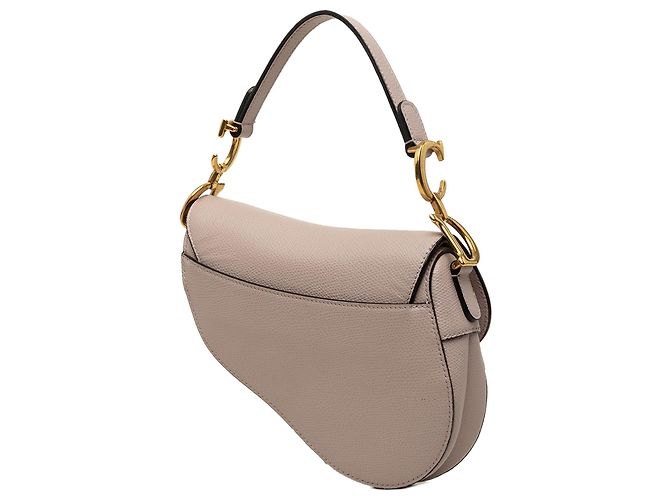 Bolsa Saddle Dior Mini em pele de vitelo granulada roxa - vista 2