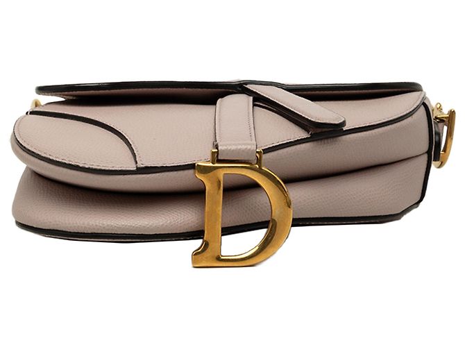 Bolsa Saddle Dior Mini em pele de vitelo granulada roxa - vista 3