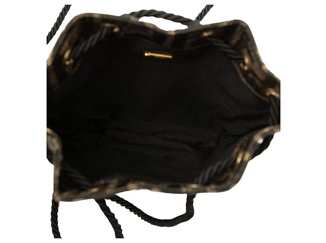 Fendi Brown Zucca Canvas Beuteltasche mit Kordelzug - Ansicht 4