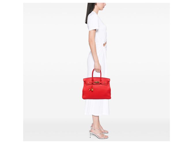 Hermès Red Togo Birkin Retourne 35 - vista 5