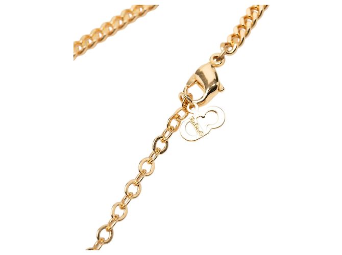 Dior Gold Plated Halskette mit Strass-Anhänger - Ansicht 5