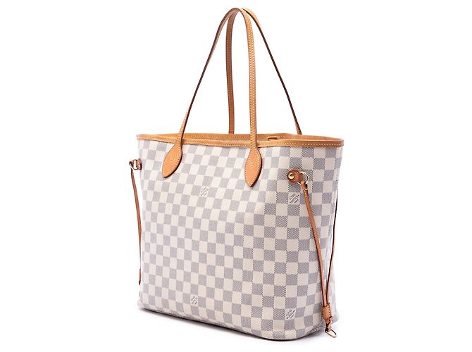 Louis Vuitton White Damier Azur Neverfull MM - Ansicht 2