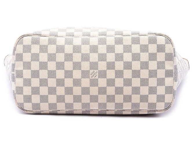 Louis Vuitton White Damier Azur Neverfull MM - Ansicht 3
