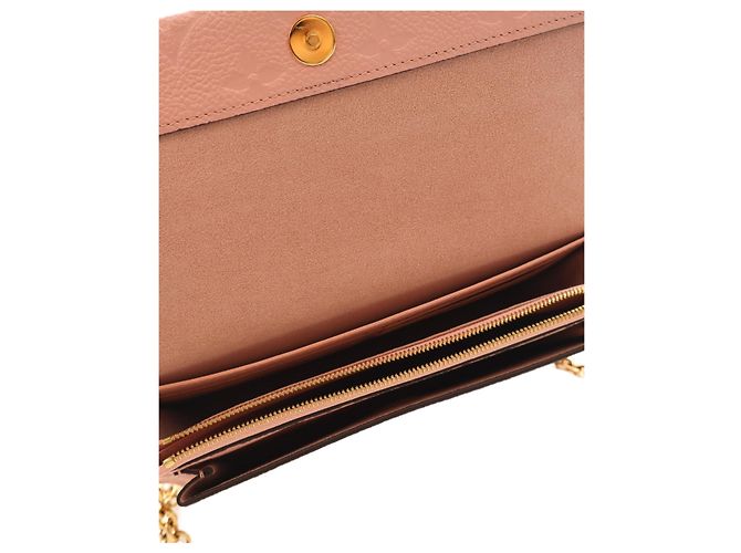 Louis Vuitton Pink Monogram Empreinte Vavin Wallet on Chain - vista 4