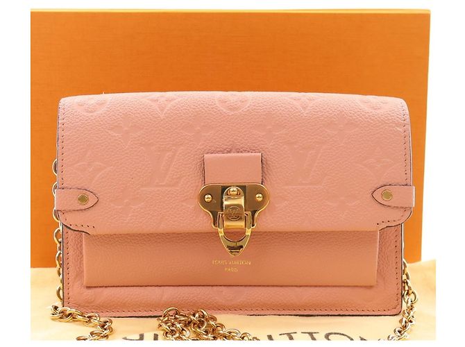 Louis Vuitton Pink Monogram Empreinte Vavin Wallet on Chain - vista 6