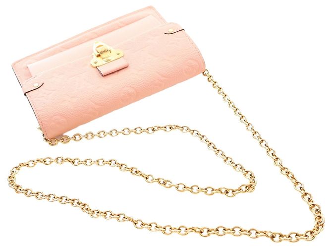 Louis Vuitton Pink Monogram Empreinte Vavin Wallet on Chain - vista 8