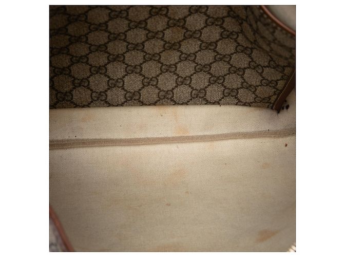 Gucci Beige GG Supreme Web Crossbody - vista 4