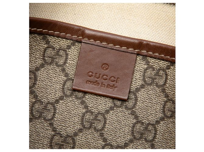 Gucci Beige GG Supreme Web Crossbody - vista 5