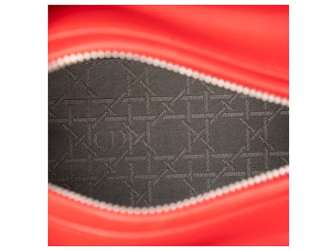 Dior Red Medium Lambskin Cannage Lady Dior - Ansicht 4