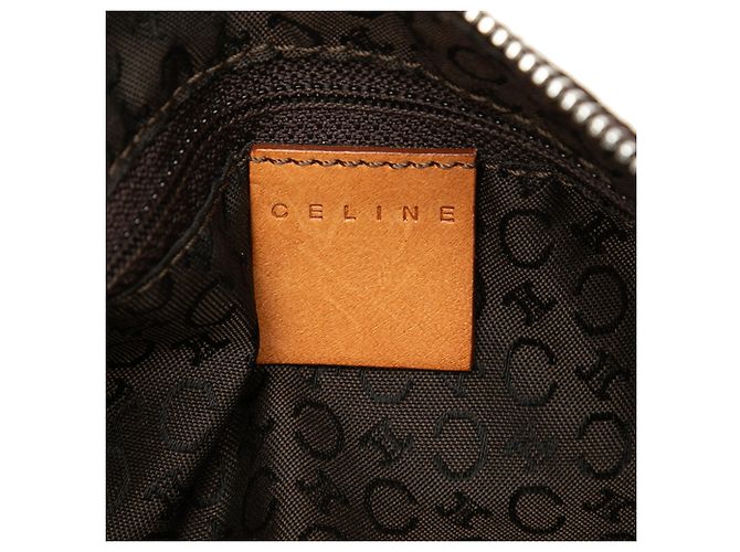 Céline Sac à main Celine Brown C Macadam en daim - vue 5