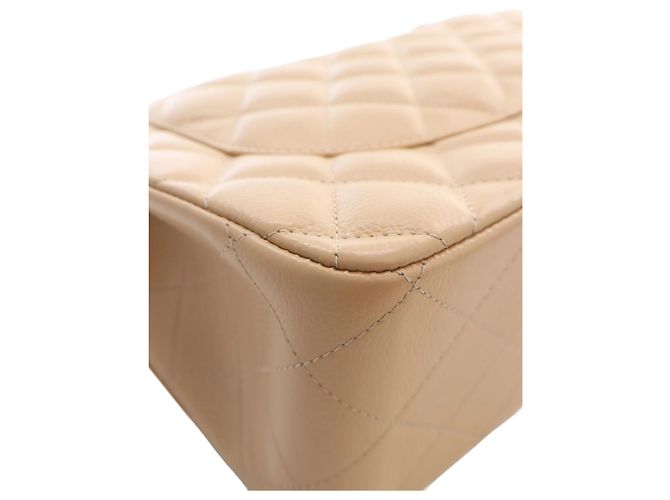 Chanel Beige Jumbo Classic Caviar Double Flap - vista 10