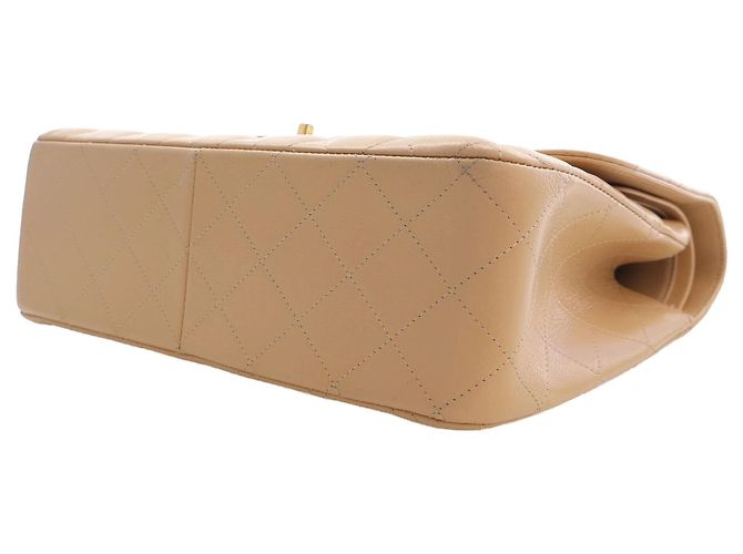 Chanel Beige Jumbo Classic Caviar Double Flap - vista 15