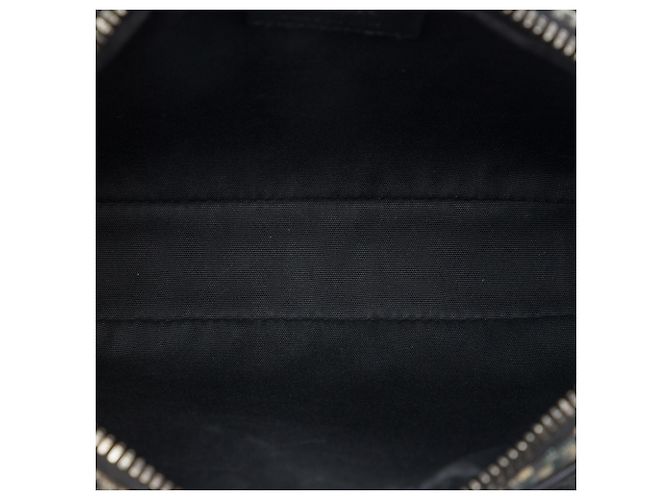 borsetta Triple Pouch Saddle in tela Oblique blu Dior - vista 4