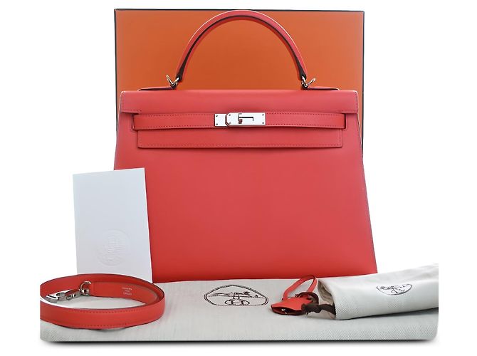 Hermès Pink Epsom Kelly II Sellier 32 - Ansicht 6