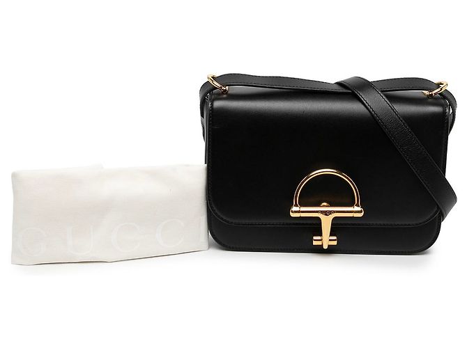 Gucci Borsa a tracolla Siena Small in pelle di vitello nera - vista 6