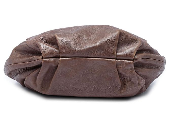 Borsa Hobo Prada in pelle di vitello Naplak Glace Sfumato Brown - vista 3