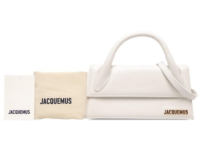 Jacquemus White Smooth Calfskin Le Chiquito Long - vista 6