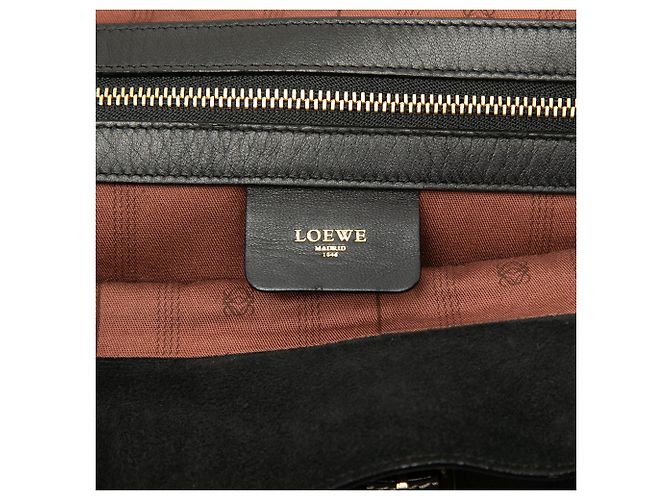 Tote convertible in pelle nera LOEWE - vista 5