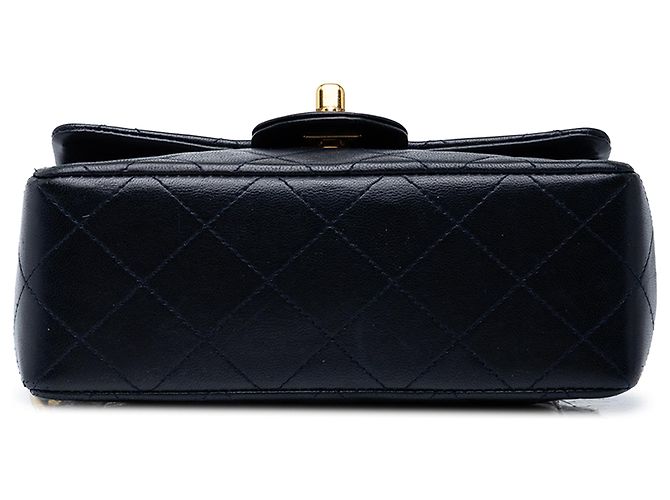Chanel Blue Mini Square Classic Lambskin Single Flap - Ansicht 3