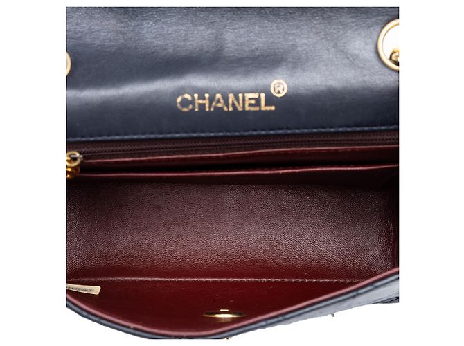 Chanel Blue Mini Square Classic Lambskin Single Flap - Ansicht 4