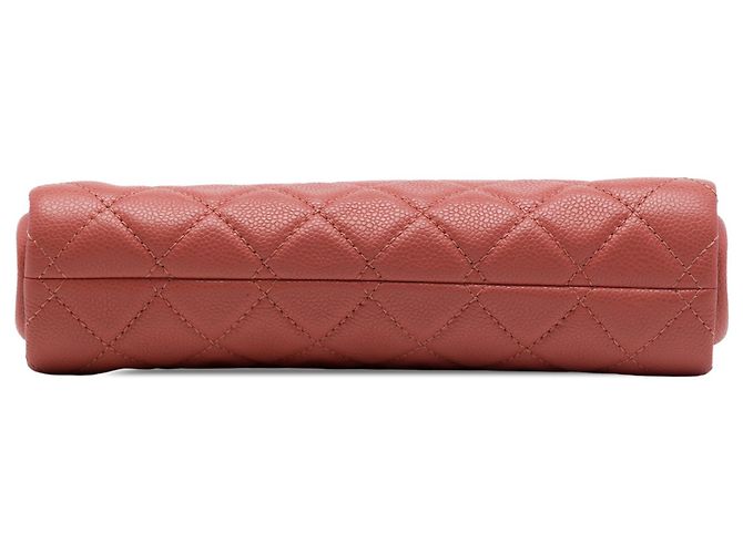 Chanel Pink CC Quilted Caviar Frame Clutch - Ansicht 3