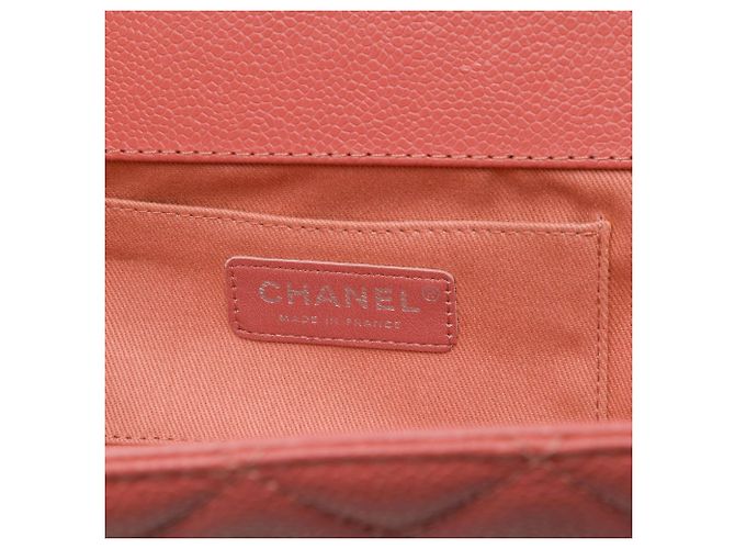 Chanel Pink CC Quilted Caviar Frame Clutch - Ansicht 5