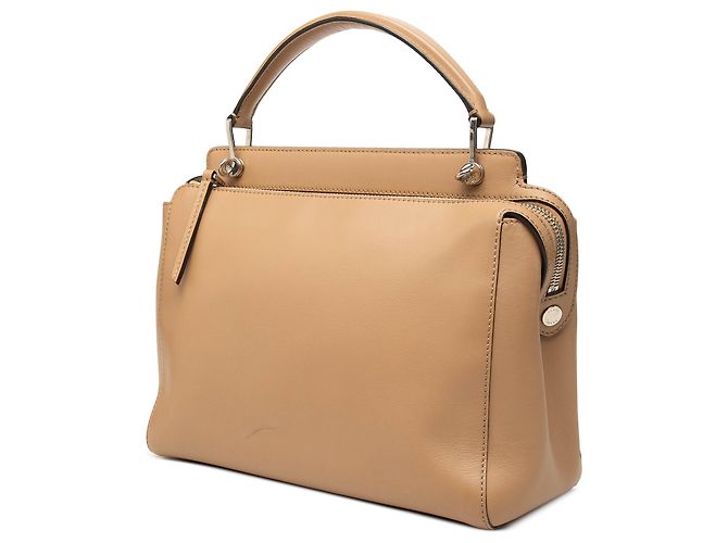 Bolsa Fendi Flowerland Dotcom Medium em couro marrom - vista 2